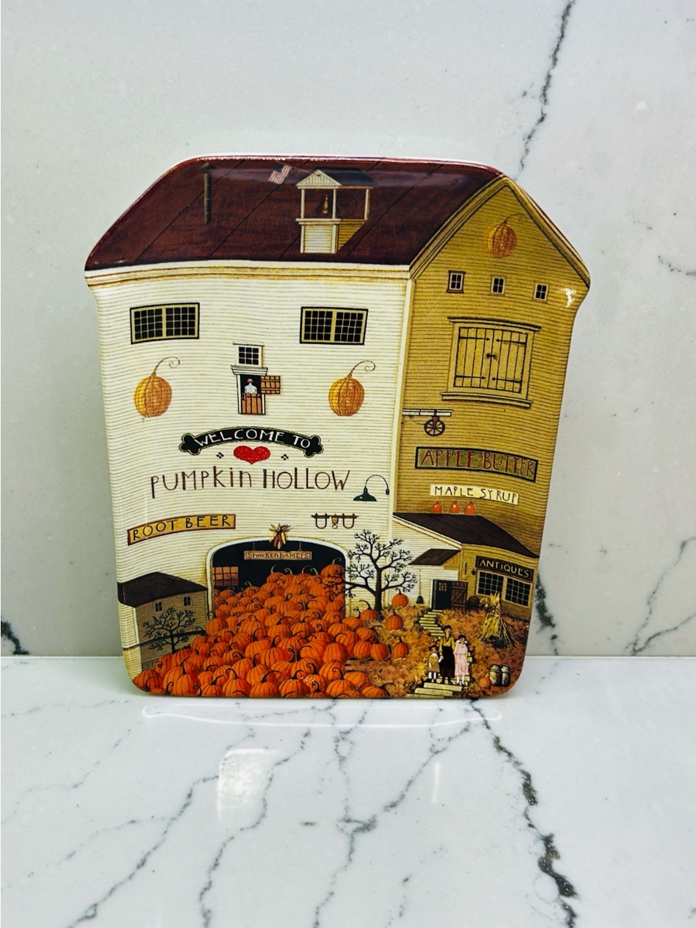 1997 Bradford Ex. Numbered Limited Edition Pumpkin Hollow Plate Charles Wysocki